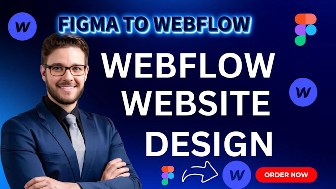 Gig Preview - Build webflow website, webflow design, figma to webflow, webflow expert