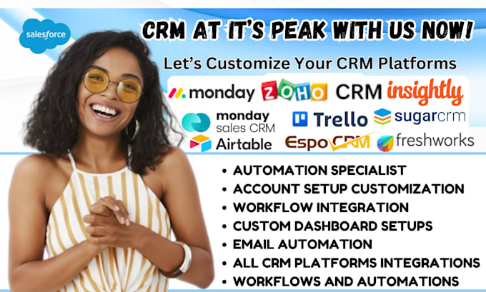 Gig Preview - Be your crm automation specialist monday crm, airtable zoho click up insightly