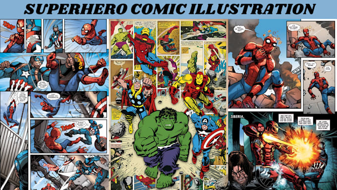 Bestseller - illustrate superhero comic strip, anime art, comic book, draw manga anime art