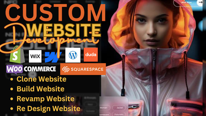 Gig Preview - Design and develop duda shopify wordpress wix webflow squarespace websites