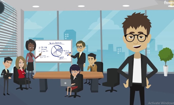 Gig Preview - Infographic 2d explainer video animated explainer sales business video animation