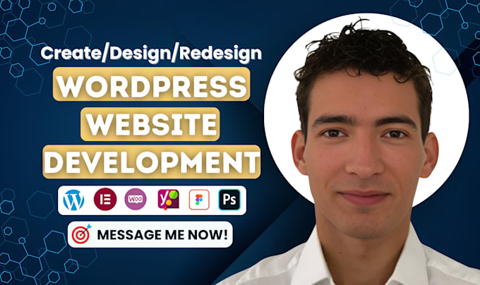 Gig Preview - Create wordpress website design, custom wordpress, business website development