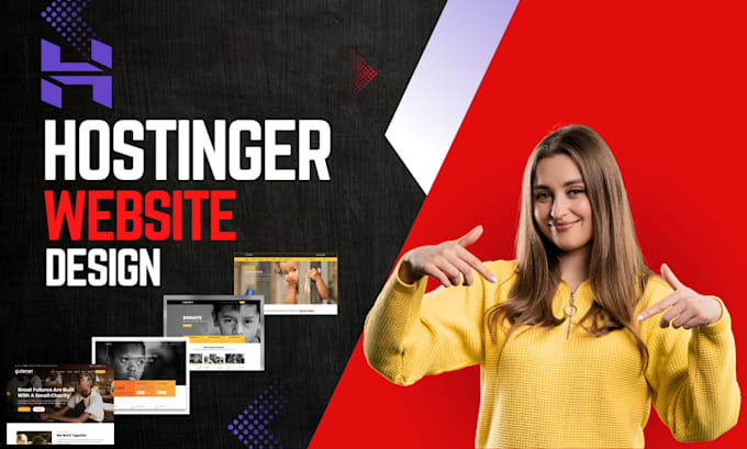 Gig Preview - Design hostinger website hostinger website design hostinger website redesign