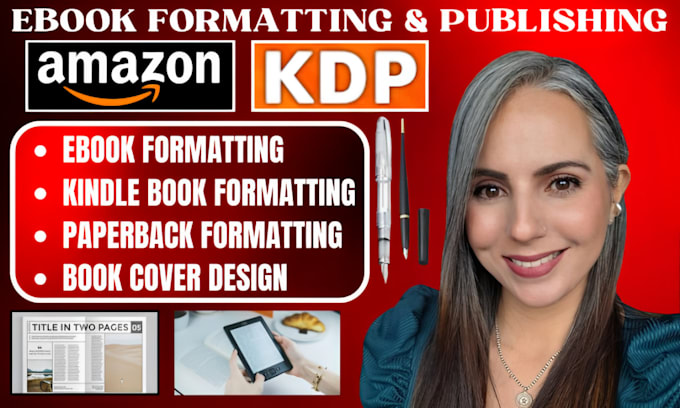 Gig Preview - Do book or ebook formatting, kindle formatting, ebook publishing for amazon KDP