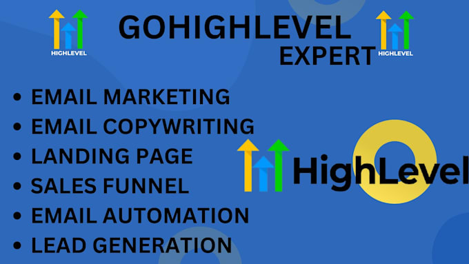 Gig Preview - Be your gohighlevel sales funnl ghl email marketing