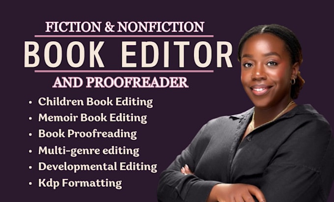 Bestseller - developmental edit, copy edit, proofread memoir, fiction novel, nonfiction book