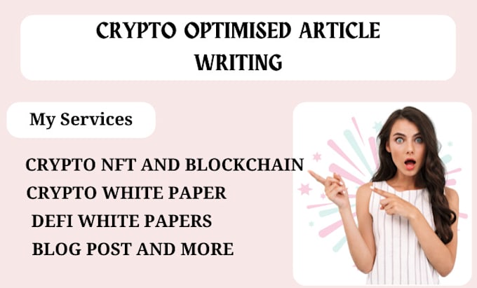 Gig Preview - Write perfect crypto blockchain white papers, crypto nft, and blog post