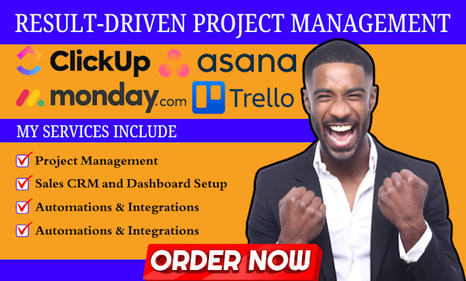 Gig Preview - Setup workflows advance notion template with monday crm trello asana monday com