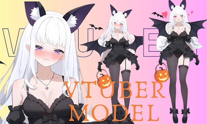 Gig Preview - Design and rig anime live2d vtuber model character illustration for streaming