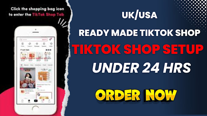 Gig Preview - Setup tiktok shop for non USA,UK residence tiktok shop setup tiktok shop