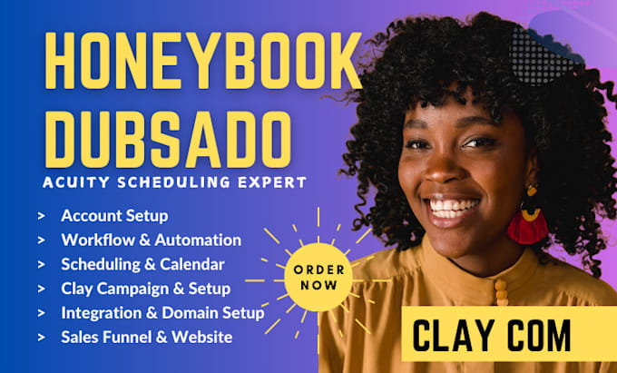 Gig Preview - Set up dubsado and honeybook crm account, 17hats, acuity scheduling, clay com