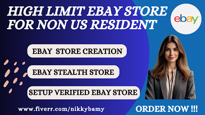 Bestseller - create high limit ebay UK US seller account ebay store creation ebay store setup