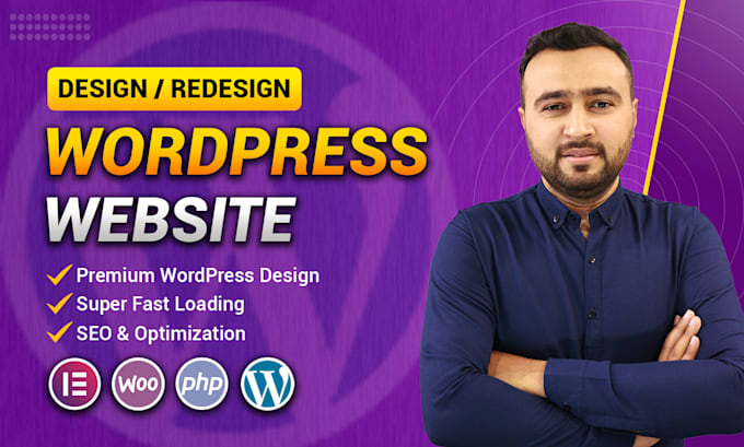 Gig Preview - Create a business wordpress website, design, redesign, and woocommerce website