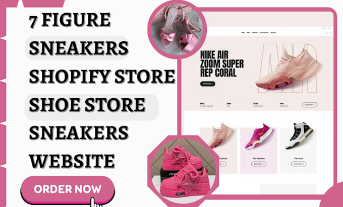 Bestseller - build shopify sneakers store sneakers website shoe  sneakers reselling website