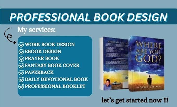 Gig Preview - Create beautiful book cover, picture book, kindle and christianity ebook design