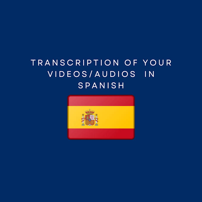 Gig Preview - Transcribe your spanish videos and audios quickly