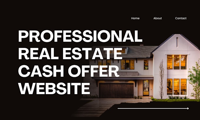 Gig Preview - Design real estate investor landing page or agent website