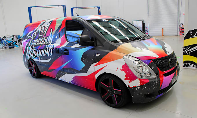 Gig Preview - Do professional van wrap design, car wrap designs any vehicle wrap design