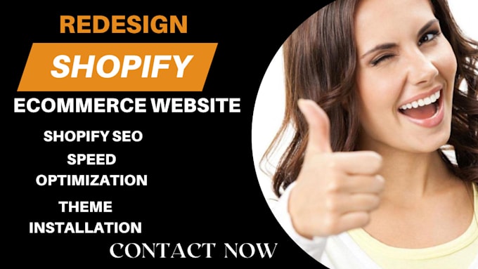 Gig Preview - Redesign your shopify store for profitable income shopify ecommerce seo website