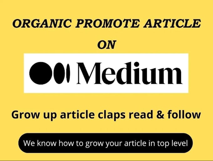 Bestseller - do viral medium promotion, medium article, medium followers