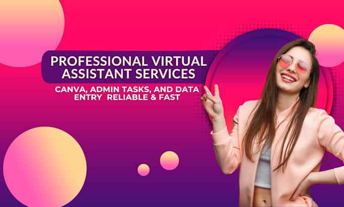 Gig Preview - Be personal administrative virtual assistant for canva and all admin tasks