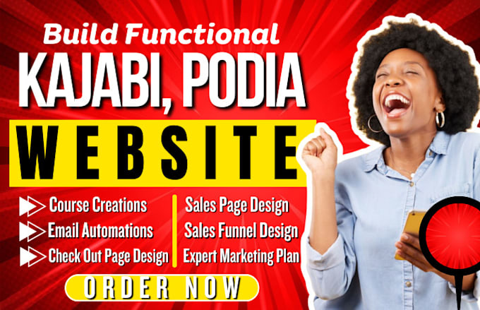 Bestseller - build kajabi website, design kajabi sales funnel landing page, course creation