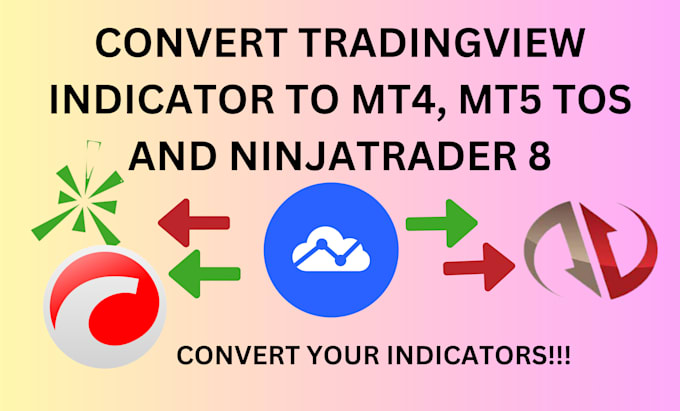 Bestseller - convert tradingview indicator to mt4 mt5 nnjatrader 8 thinkorswim and quantower