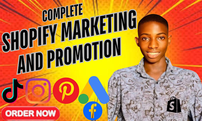 Gig Preview - Complete shopify marketing shopify social media marketing shopify sales funnel