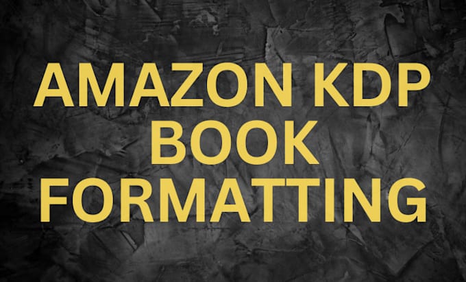 Gig Preview - Proofread, edit and format your manuscript on amazon kdp book formatting