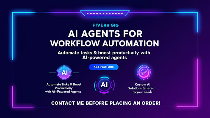 Gig Preview - Develop custom ai agents to automate your workflows