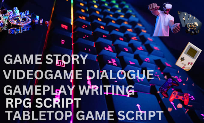 Gig Preview - Write videogames script quest rpg tabletop script game script writing dialogue