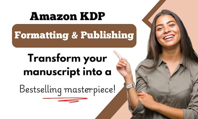 Gig Preview - Professionally format and publish your book on amazon KDP or kindle