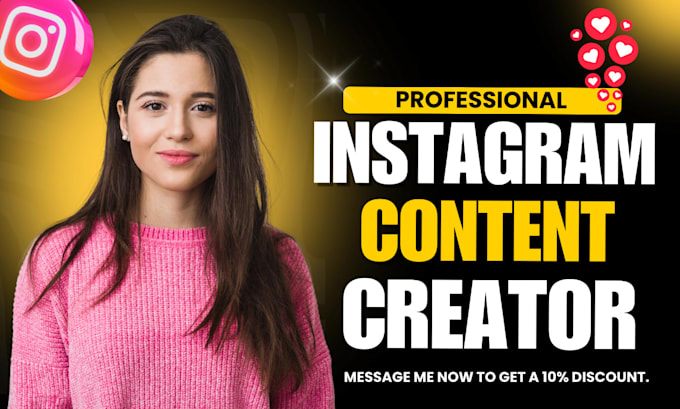 Gig Preview - Be your social media instagram content creator with canva pro