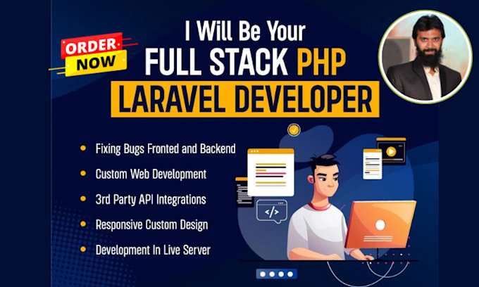 Bestseller - be your professional, custom, dynamic php laravel website developer