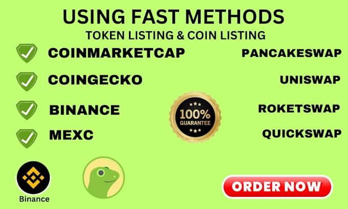 Gig Preview - Fast list your coin listing or token listing on top exchange platform