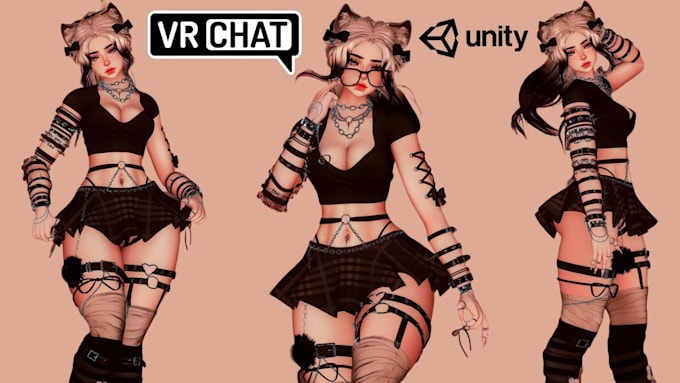 Gig Preview - Make 3d vrchat avatar, furry, vrc character, vrc avatar, vrc, nsfw, vrchat, sfw