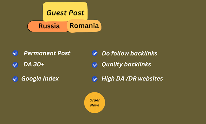 Gig Preview - Do guest posts on russia and romanian blogs