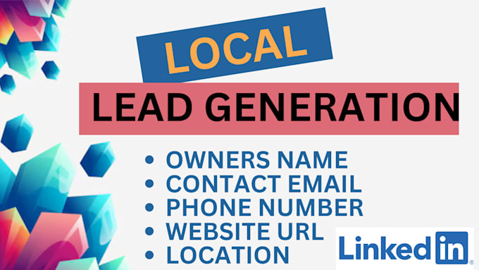 Gig Preview - Find targeted b2b local leads small business smma lead generation