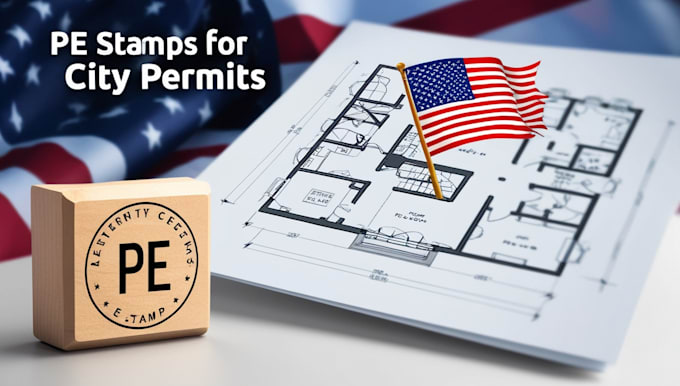 Gig Preview - Do architectural stamp city permit mep floor plan and site plan