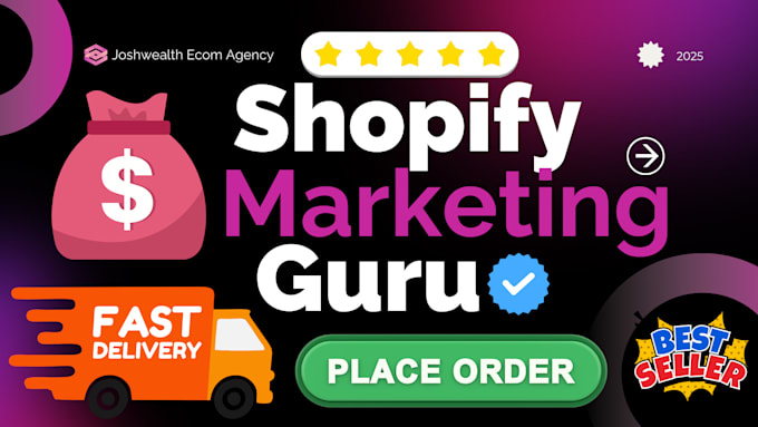 Gig Preview - Improve shopify ecommerce marketing to promote shopify SEO sales and traffic