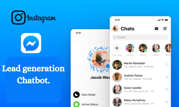 Gig Preview - Facebook, instagram lead generation chatbot using chatbase or manychat