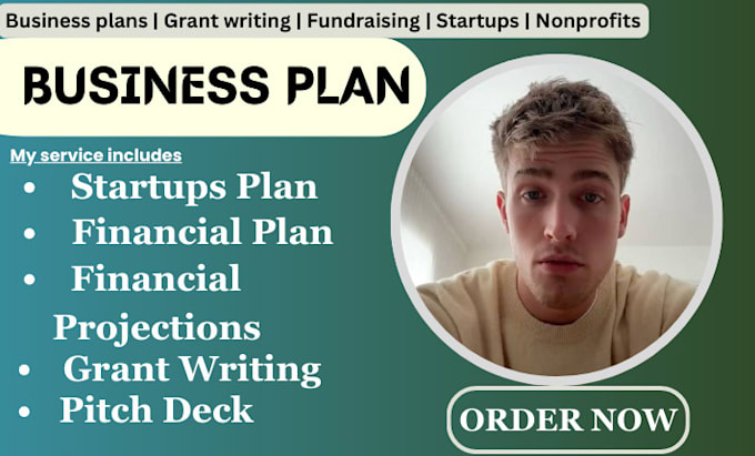 Gig Preview - Do investor ready business plan financial plan, pitch deck for sba, startups