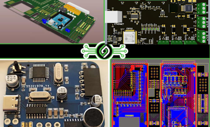 Gig Preview - Design pcb schematic file gerber bom circuit esp32 kicad handware layout altium