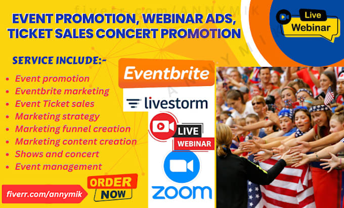 Bestseller - event promotion, webinar ads, ticket page advertising, shows and church event