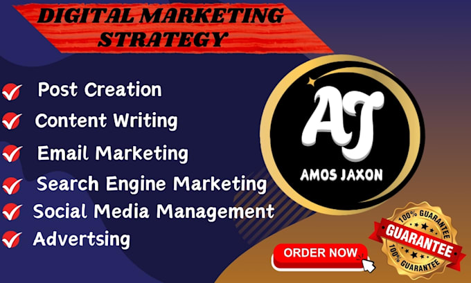 Gig Preview - Your digital marketing manager provide services, strategy