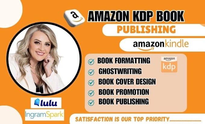 Gig Preview - Do ebook writing amazon kindle KDP formatting paperback book publishing