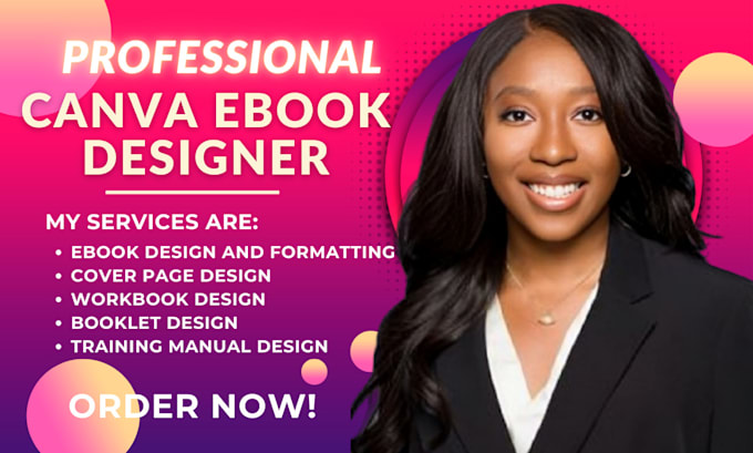 Gig Preview - Create canva ebook design workbook booklet training manual design worksheet