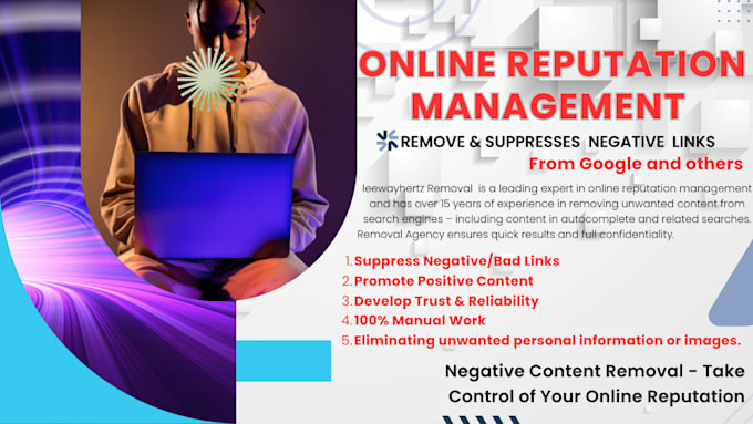 Gig Preview - Reverse SEO to push down negative, do online reputation management