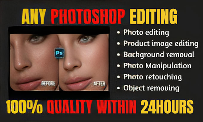 Gig Preview - Do professional photoshop editing, photo retouching, product images editing,