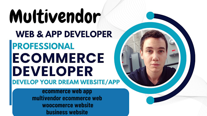 Gig Preview - Build multi vendor ecommerce app multi vendor app marketplace app ecommerce web